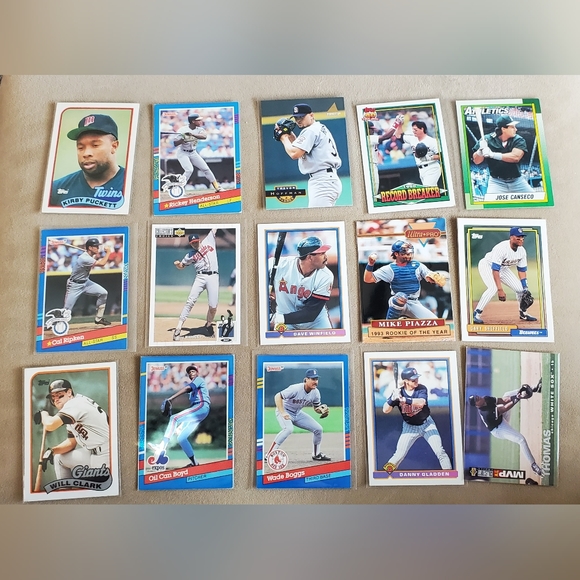 Lot Of 50 Baseball Cards. Bonds, Clemens, Puckett, Ryan, Etc. - Picture 3 of 4
